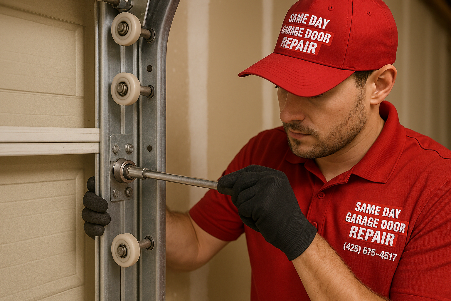 Garage Door Track Repair in Irvine